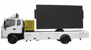 Quality Outdoor P10 Full Color LED Billboard Truck With Stage HD Video Performance wholesale