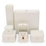 Deluxe Square Paper Jewelry Boxes Packaging Cardboard Anniversary Ring Box