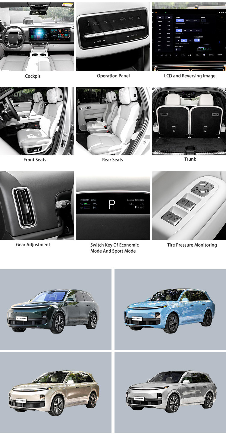2024 Steering Sunroof Hybrid Lixiang L8 Pro Max Electric EV Cars