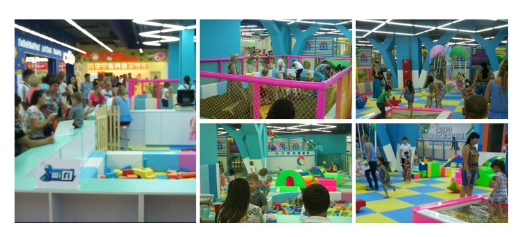 Attractive Kids Ball Pool Climbing Ropes Nets Obstacle Children Indoor Playground