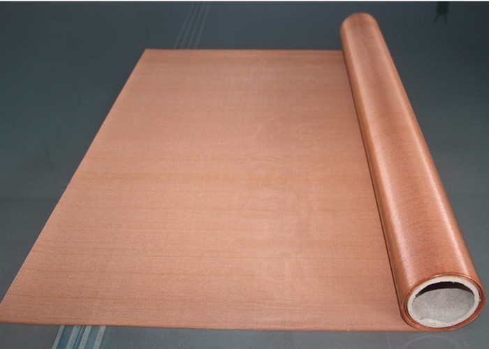 Fine Copper Mesh Fabric , 60 Mesh 80 Mesh Copper Shielding Mesh Wear Resistant