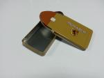 Yellow Geometry Pencil Tin Box Tinplate Containers For Stationery Packaging