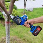 21V Cordless Electric 8 Inch 10 Inch Chain Saw Lithium Battery Wood Cutting
