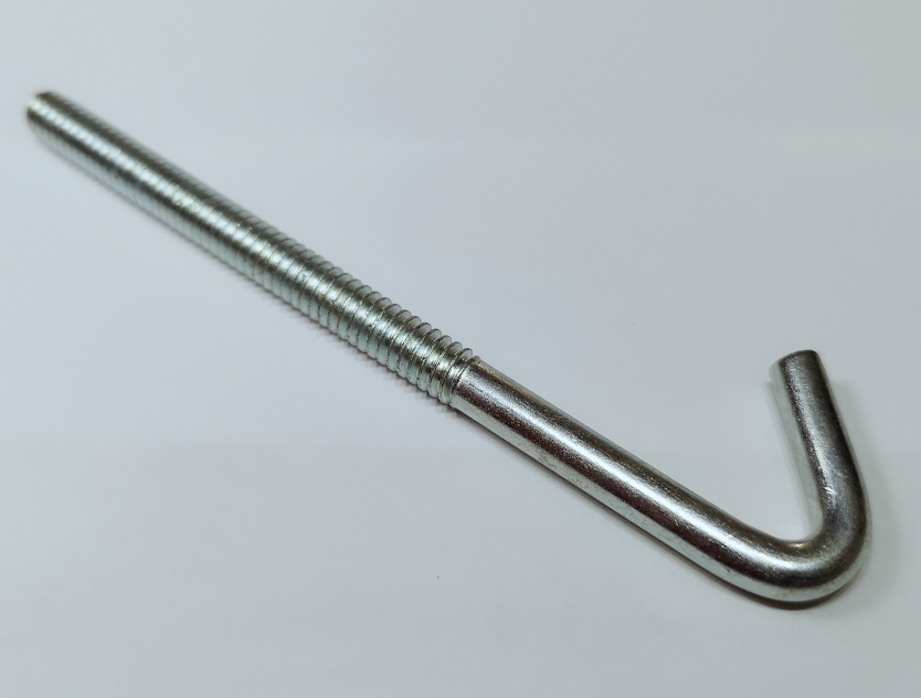 High Tensile Strength Metal Nuts And Bolts J Anchor Bolts For Concrete