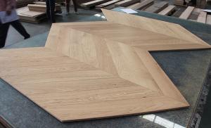 Quality Select 45 degree ABC grade Chevron French Oak Multi-layers Engineered Wood Flooring, 780x125x14MM Brushed UV lac wholesale
