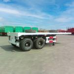 20FT 2 Fuwa Axle Semi Truck Flatbed Trailer 13t