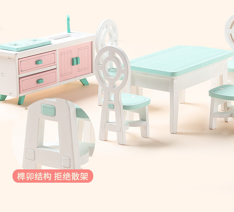 Mini Montessori Wooden Girls Bedroom Toys With No Burr