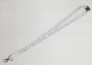 Quality 20MM White Custom Dye Sublimaion Lanyards For Exhibition Show wholesale