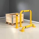 Yellow CE Certified Road Safety Collision Barrier Column Protectors For Rack