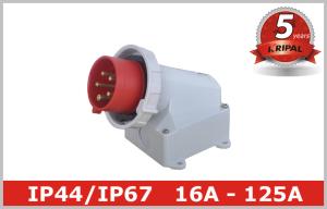 Quality IP67 Waterproof Industrial Plugs Appliance Inlet Wall Mounted CEE IEC wholesale