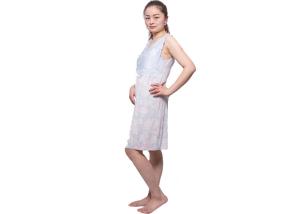 Quality Ladies Sleeveless Nightgown Soft Jersey Womens Summer Pajamas With Lace At Front wholesale