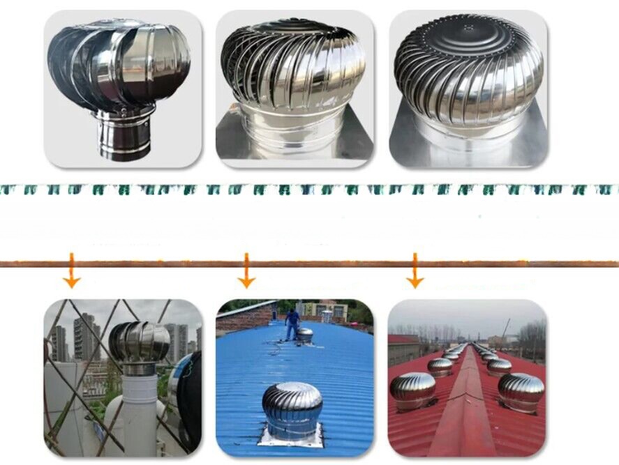 OBM Customized Ventilation Roof Exhaust Circulating Fan for Tornado Turbine Roof Fan
