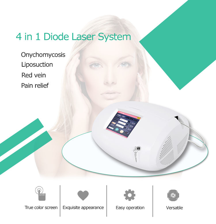 Portable Toenail Fungus 100ms Vein Removal Laser Machine