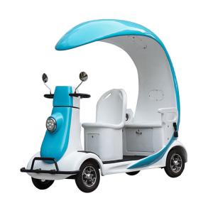 Quality Blue Scenic 3 Seater Mobility Scooter Park Sightseeing Car44 wholesale