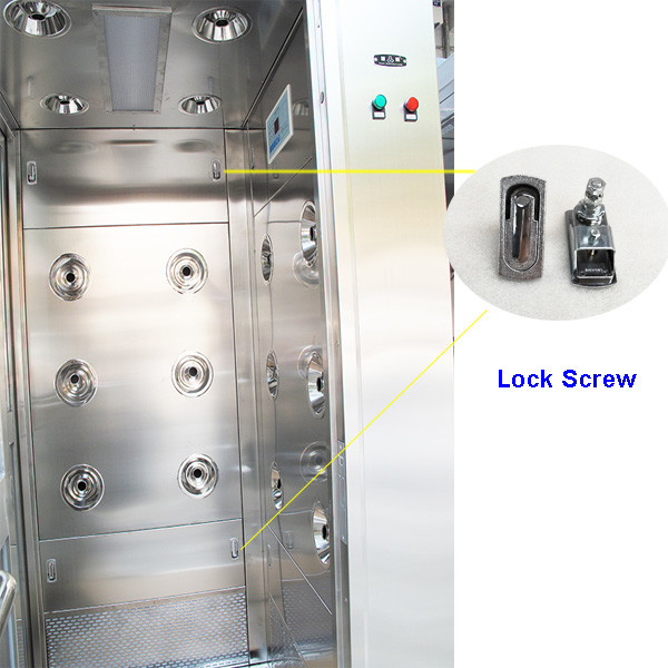 Corner Type / L Type SS 304 Air Shower Room For Materials