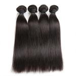 Double Machine Weft Virgin Human Hair Bundles Long Straight Hair Extensions For