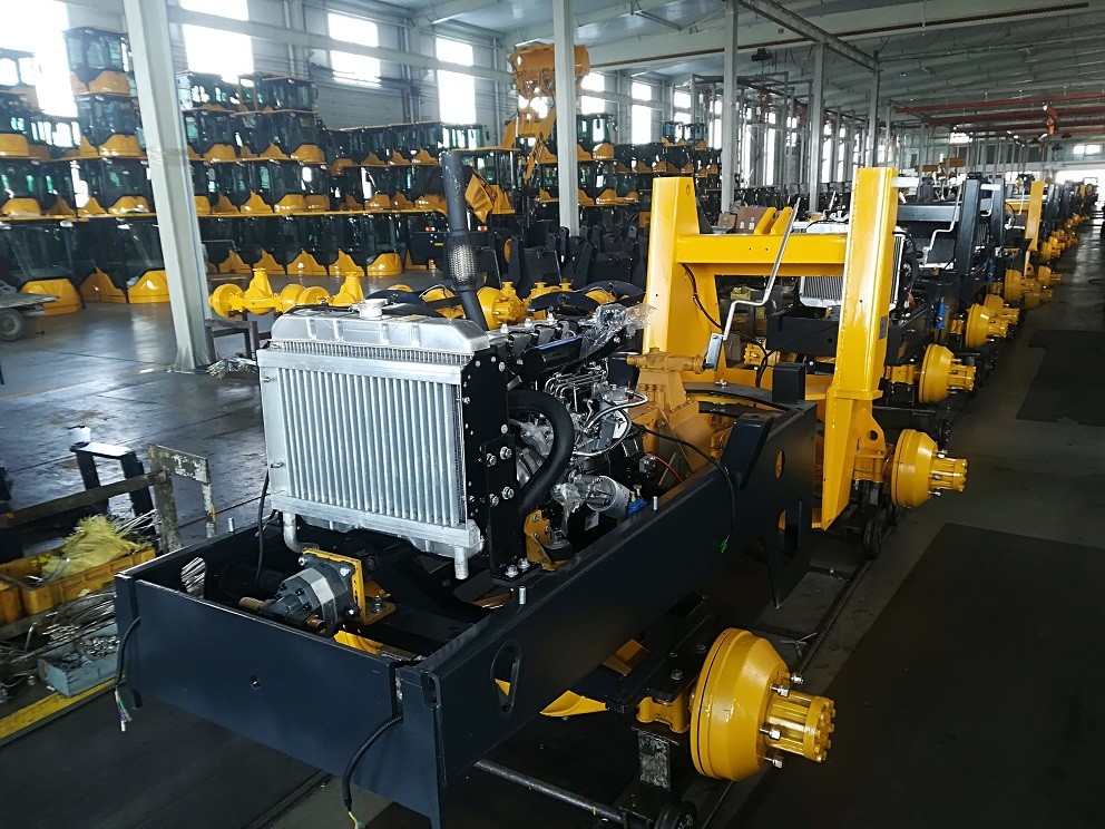 42KW 4 Wheel Drive Mini 1.6 Ton Wheel Loader for Agricultural Dimension 5020mm*1860mm*2680mm