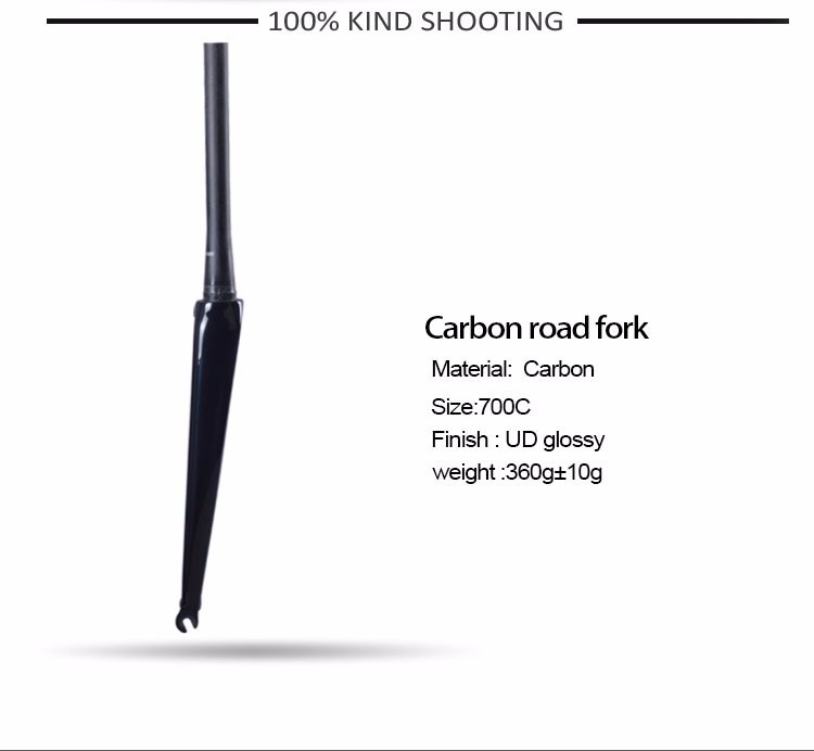 T800 UD 700C Racing Carbon Road Bike Fork V Brake Suspension Fork