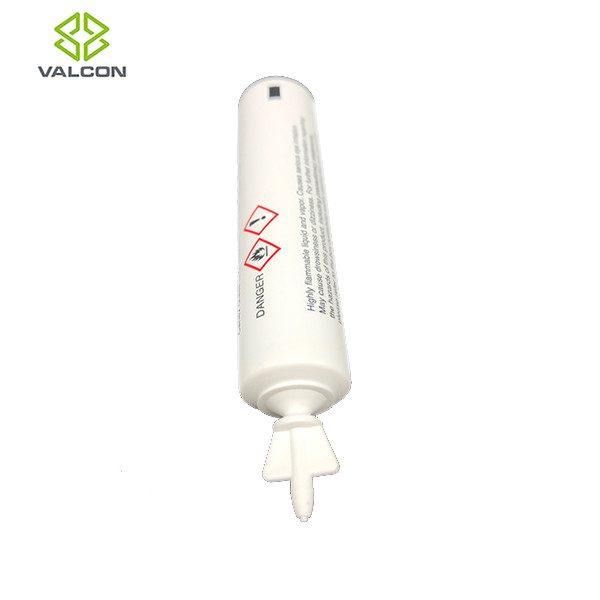 White Twist Off Empty Lotion Squeeze Tubes Customized For Glass Treatment