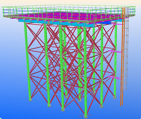 High Rise Heavy Steel Structure Water Tank Tower For Galvanized Water Tank