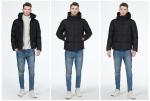 Simple Atmospheric Short Padded Jacket Men'S Down Parka Hit Color Short Coat