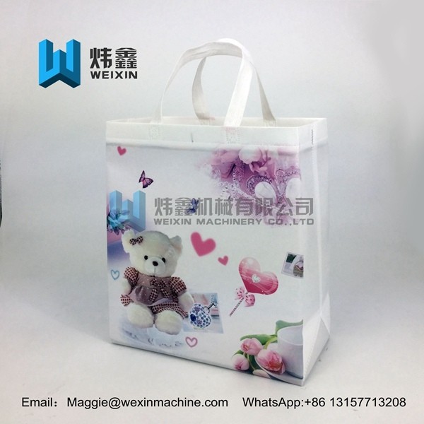Non-woven cooler bag Eco Heat Seal Ultrasonic PP Non Woven Fabric Laminated Shopping Carry Bag