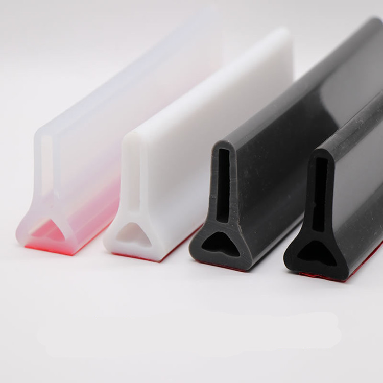 Customized or Standard Collapsible Silicone Water Dam for Timber Door Weatherstrip