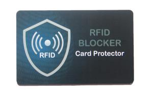 Quality RFID passive Blocking Card For Credit Bank Card Wallet Security wholesale