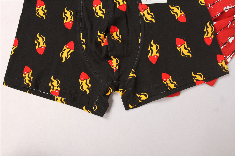 Stockpapa 95% Cotton 5% Spandex Men'S Printed Boxer Shorts