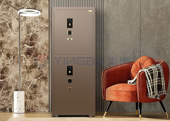 Double door Jewelry Watch Winder Safe Fingerprint Lock With 7 Open Ways