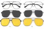 High Quality Pure Titanium Aluminum Magnetic Clip On Glasses