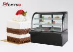 Upright Bench Top Fan Cooling Commercial Cake Display Fridge For Bakery Shop