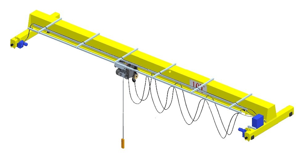 European Standard EOT Single Girder Overhead Crane With A3-A4 Working Duty