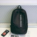 Korean version of pure color high school students backpack campus men and women