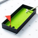 Fashion Elegant Golf Promotional Pen Set 0.7mm Metal Ball Pen Functional