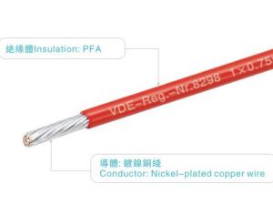 Quality 450V 250C UL8298 PFA Wires AWM8298 VW-1 Red Lighting / Heater PFA Cable wholesale