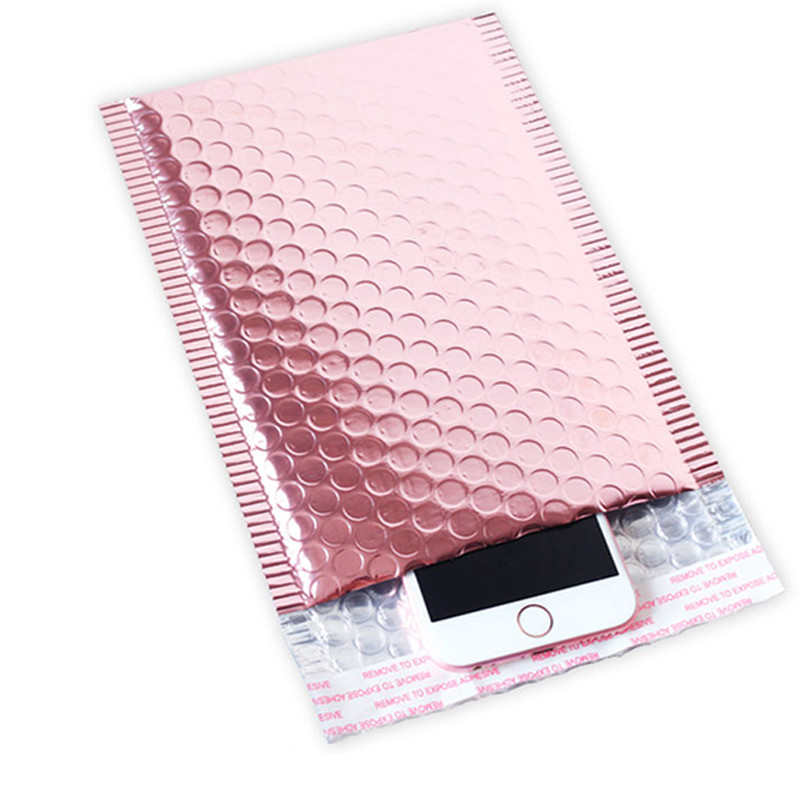 Personalized Pearlescent Film Poly Bubble Mailers Offset Printing