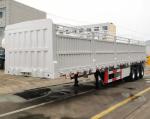 3 Axle Fence Cargo Truck Semi Trailer With Jost E100 Landing Gear And 1840mm