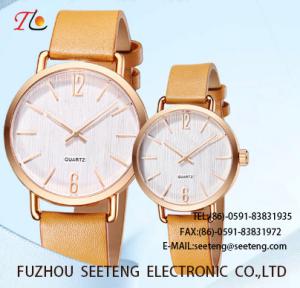 Quality WHOLESALE PU STRAP ALLOY CASE QUARTZ WATCHES COUPLE WATCH wholesale