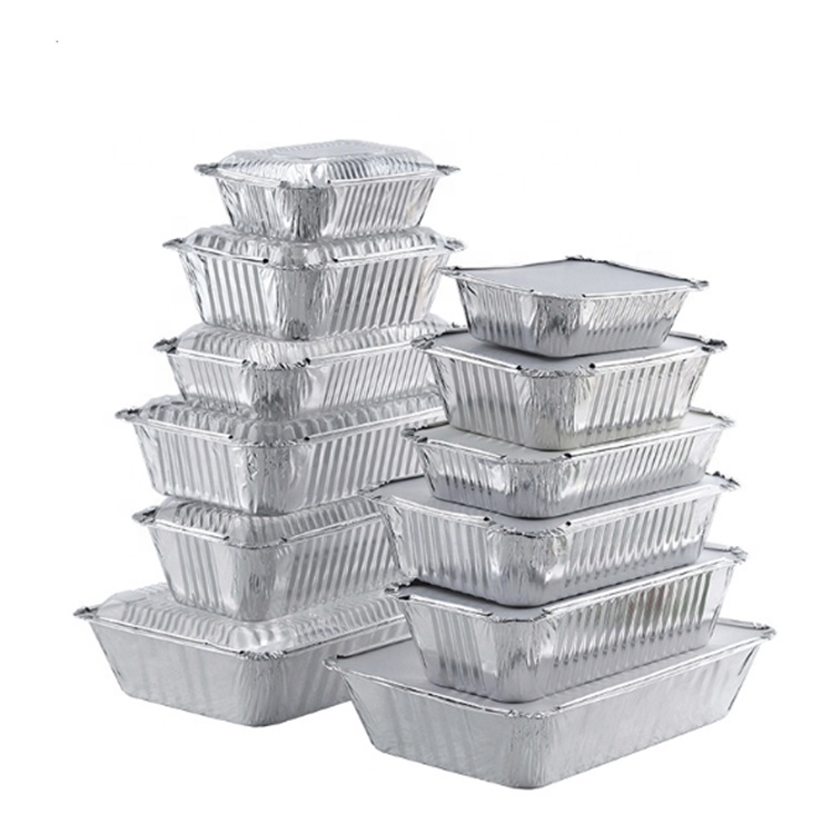 alufolie Food grade packing foil takeaway food container packaging aluminum foil box barbecue grill special
