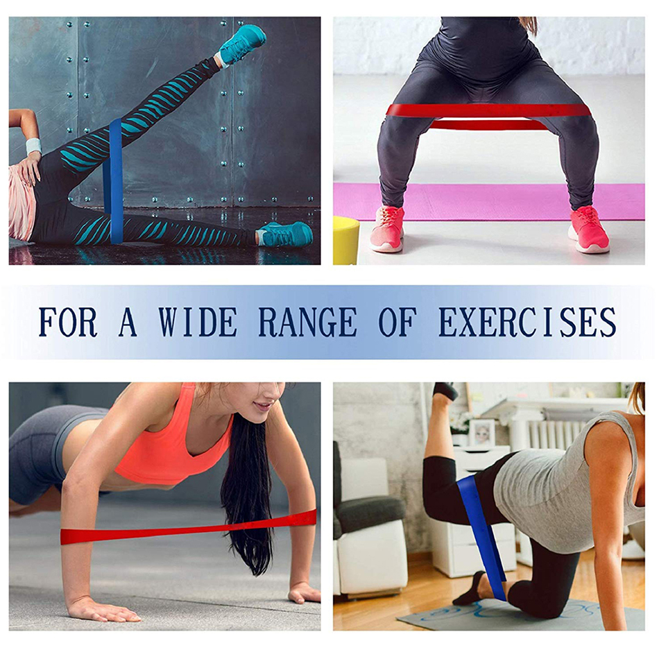 Antifriction 0.7mm X Heavy Resistance Bands Loop Band Exercises For Glutes