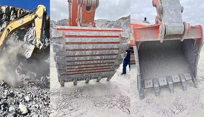1 Cbm 1 Ton Excavator Rock Bucket In Mining Work