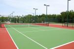 Fire Resistant Seamless Athletic PU Sports Flooring Aging resistance