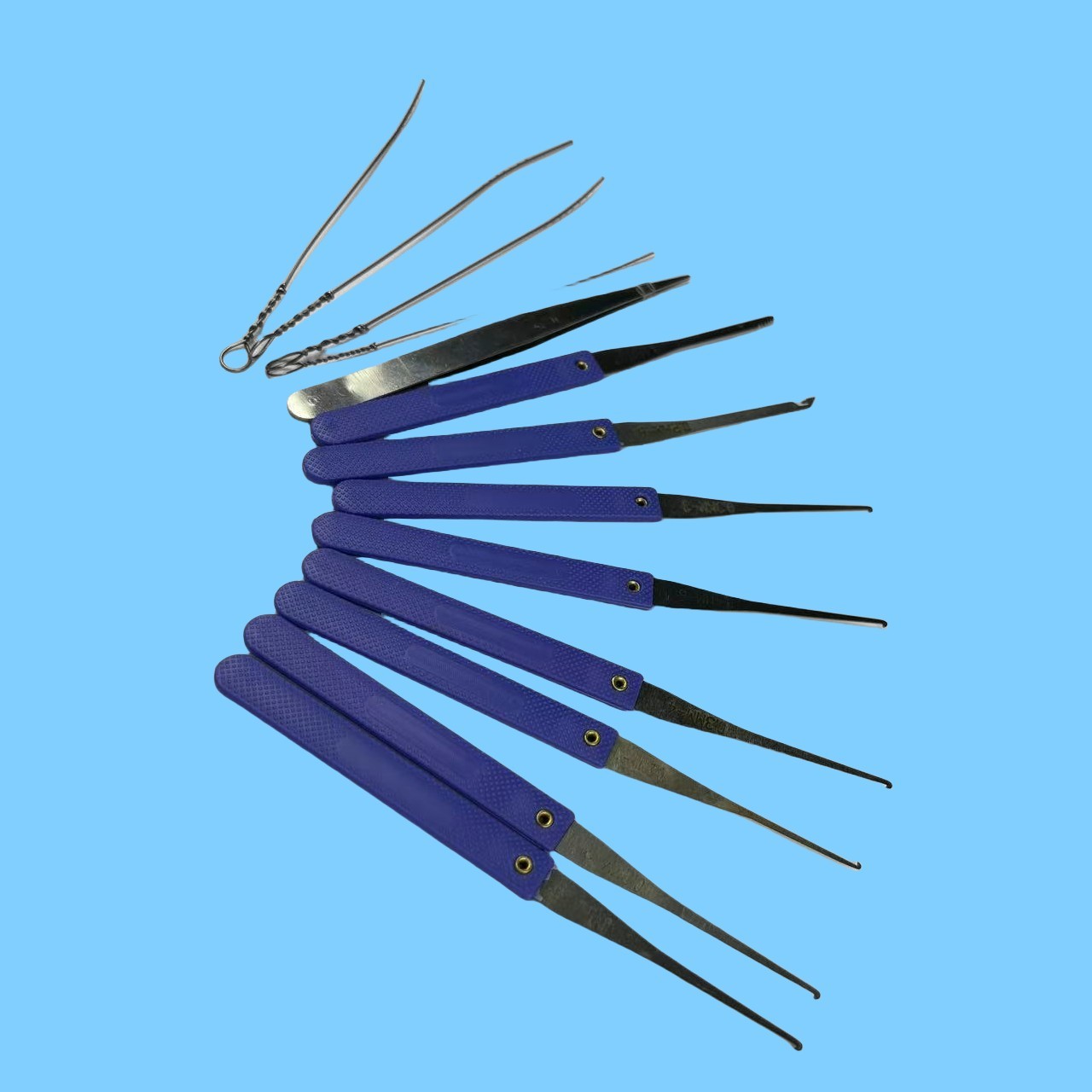 Compact Hook Lock Pick Set 22Pcs Broken Key Extractor Tool For Beginner intermediate