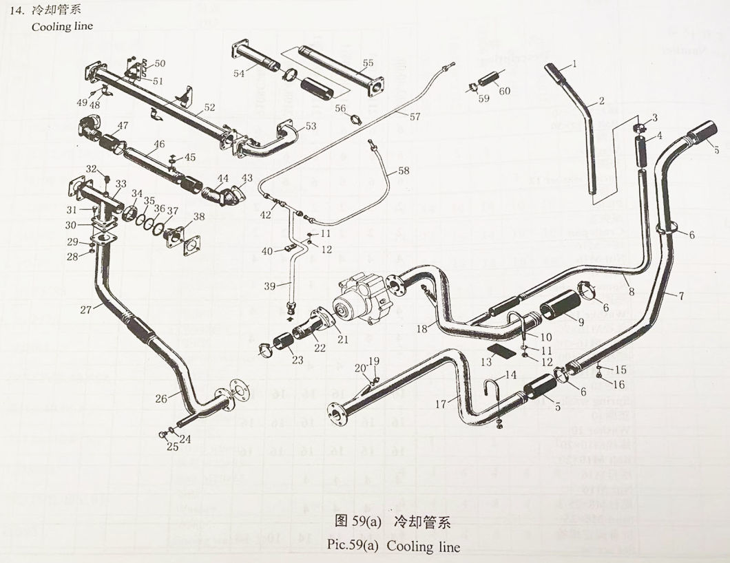 Jinan Repair Diesel Engine Parts Cooling Line Pipe Clamp