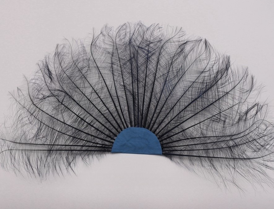 Millinery Supplies Feather Hand Fan Dyed Pattern Shipping DHL UPS FEDEX EMS TNT