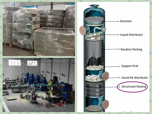 Intalox 1T Grooved Corrugated Metal Plate 0.1mm Distillation Packing