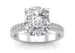 6×8MM 14K Solid Gold Jewellery 20pcs With Oval 1.5ct Diamond