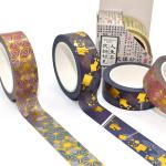 Kpop Rainbow Galaxy Holographic Washi Tape Gold Foil Custom