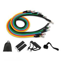 Quality 11PCS 50LB Exercise Equipment Stretch Bands 0.6M Resistance Band Set wholesale